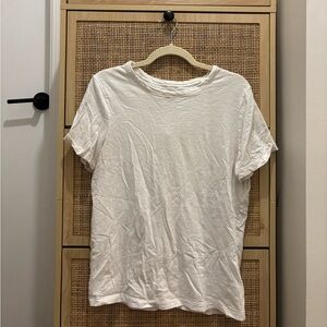 Target universal thread white basic t-shirt linen style